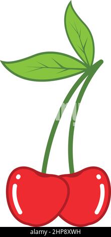 cherry fruit icon vector illustration Stock Vector