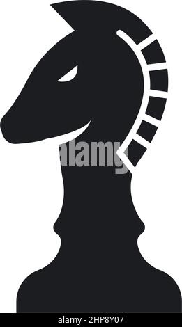 horse knight chess icon vector illustration design Stock Vector