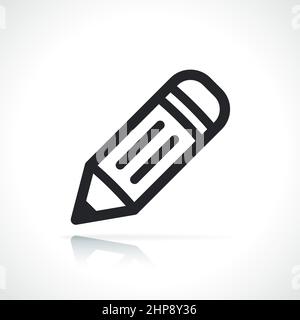 pencil thin line icon isolated Stock Vector