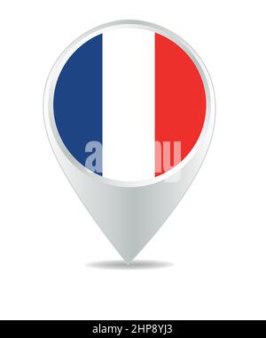 Location Icon for france Stock Vector