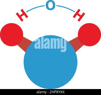 Icon Of Chemical Molecule Water Stock Vector