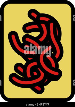 Icon Of Worm Container Stock Vector
