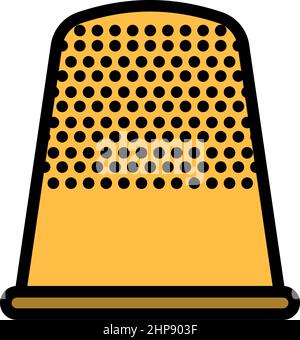 Tailor Thimble Icon Stock Vector