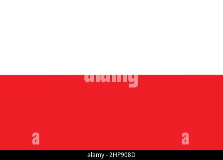Poland National Flag Stock Vector