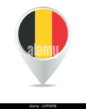 Location Icon for Belgium Stock Vector