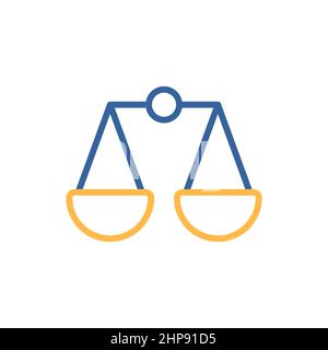 Scales vector icon. E-commerce sign Stock Vector