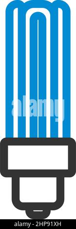 Energy Saving Light Bulb Icon Stock Vector