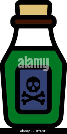 Poison Bottle Icon Stock Vector