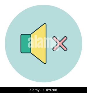 Sound on off vector icon. Volume. Mute button Stock Vector