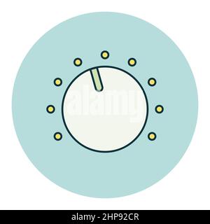 Volume knob vector flat icon Stock Vector