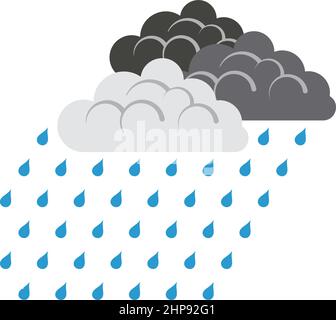 Rainfall Icon Stock Vector