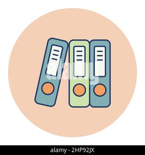 File Folder outline icon. Workspace sign Stock Vector