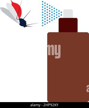 Icon Of Mosquito Spray Stock Vector
