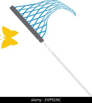 Icon Of Butterfly Net Stock Vector