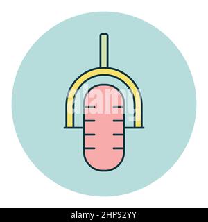 Retro microphone vector flat icon Stock Vector