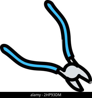 Side Cutters Icon Stock Vector