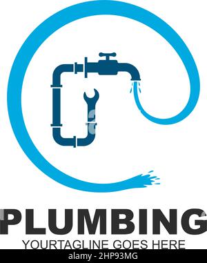 plumbing vector illustration icon Stock Vector