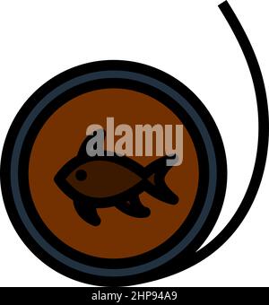Icon Of Fishing Line Stock Vector