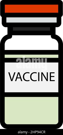 Covid Vaccine Icon Stock Vector