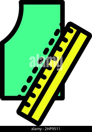 Sewing Pattern Icon Stock Vector