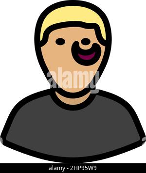 Criminal Man Icon Stock Vector