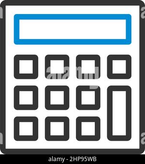 Statistical Calculator Icon Stock Vector