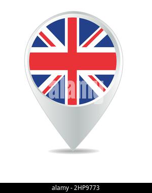 Location Icon for UK Stock Vector