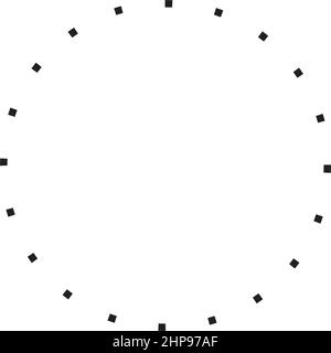Circle shape dotted icon vector geometry symbol for creative graphic ...