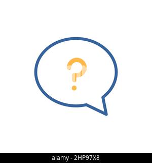 Speech bubble with question mark icon Stock Vector