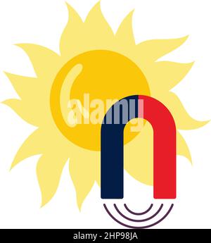 Magnetic Storm Icon Stock Vector