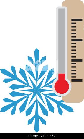 Winter Cold Icon Stock Vector