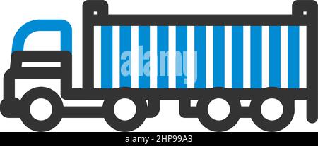 Container Truck Icon Stock Vector