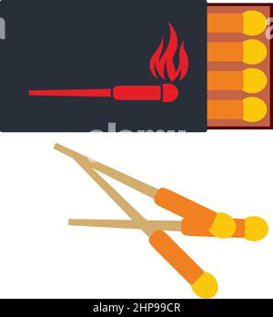 Icon Of Match Box Stock Vector