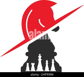 horse knight chess  icon vector illustration design Stock Vector