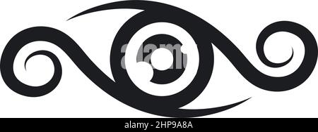 eye icon vector illustration design template Stock Vector