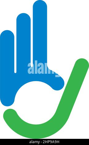 ok hand gesture check mark   icon vector illustration design Stock Vector