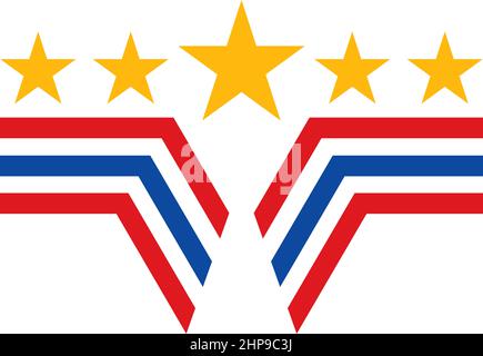 Military badge logo icon template illustration Stock Vector