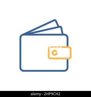 Purse icon vector. Wallet sign isolated Stock Vector
