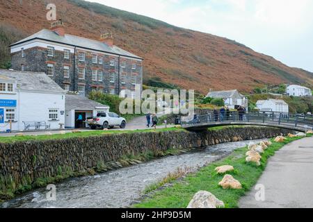 Boscastle, UK- October 2021: Boscastle is a village and fishing port on the north coast of Cornwall, England Stock Photo
