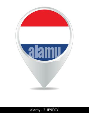 Location Icon for Netherlands Stock Vector
