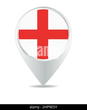 Location Icon for England Stock Vector
