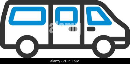 Commercial Van Icon Stock Vector