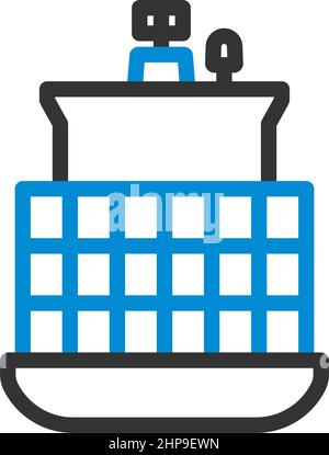 Container Ship Icon Stock Vector