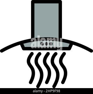 Kitchen Hood Icon Stock Vector