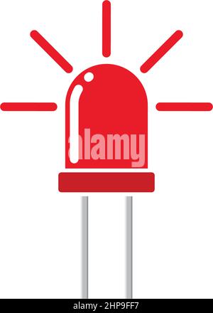 led light icon vector sign design template Stock Vector