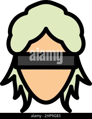Femida Head Icon Stock Vector