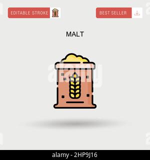 Beer brewing production process vector illustration. Cartoon flat ...