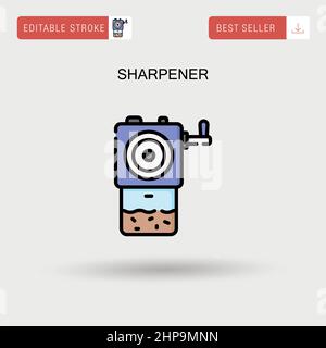 Sharpener Simple vector icon. Stock Vector