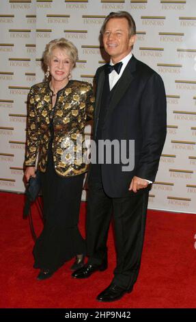 Michael York and wife Pat York attend the Kennedy Center Honors Trustees Dinner at the Department of State in Washington, DC on December 4, 2004.  Photo Credit: Henry McGee/MediaPunch Stock Photo