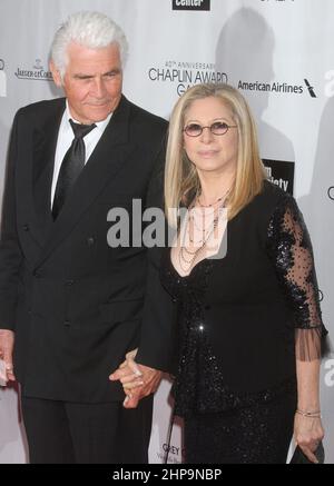 James Brolin and Barbra Streisand attend the Film Society of Lincoln Center's 40th Anniversary Chaplin Award Gala honoring Barbra Streisand at Avery Fisher Hall in New York City on April 22, 2013.  Photo Credit: Henry McGee/MediaPunch Stock Photo